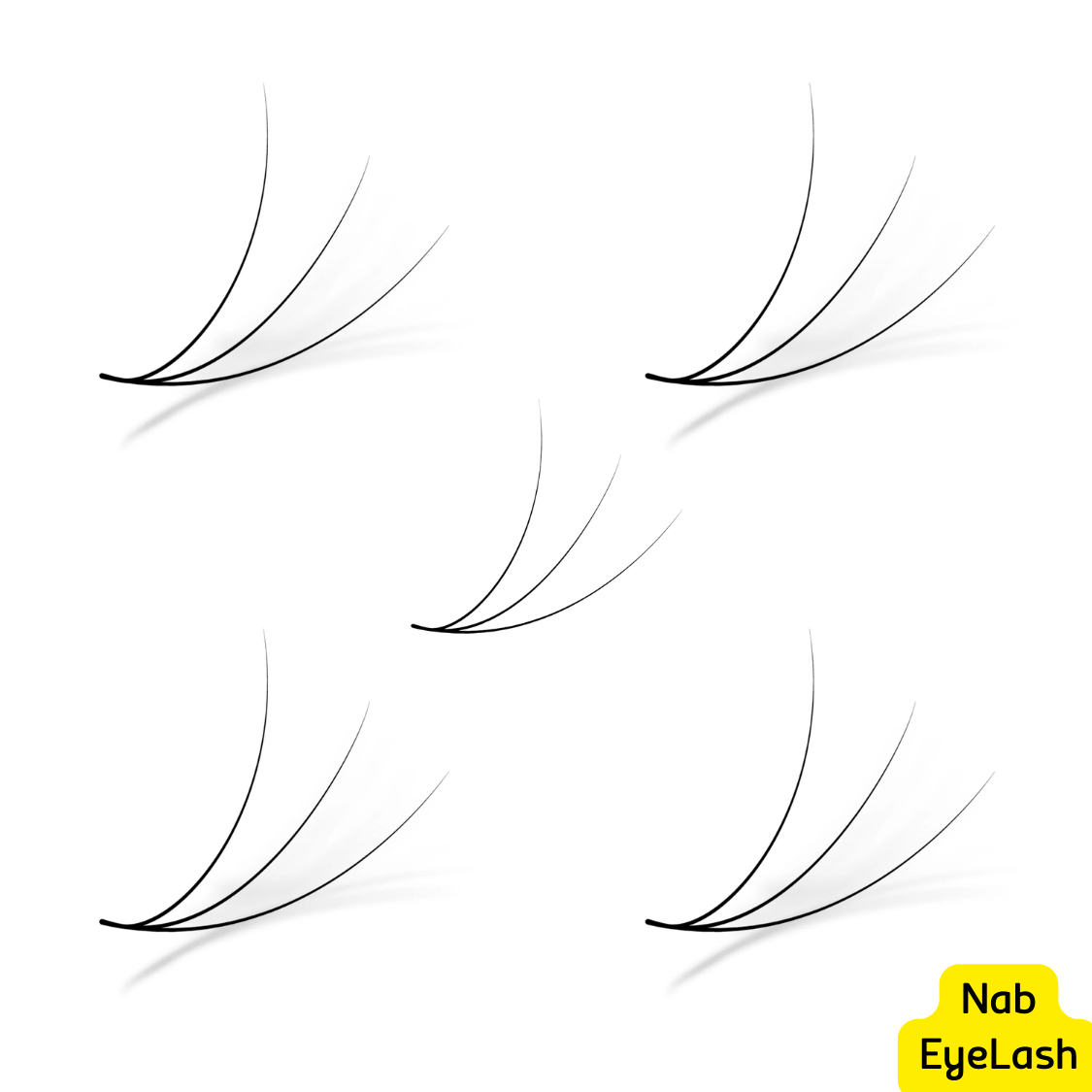 3d promade lash fans 0.07–0.10 | premium handmade | 500 fans