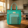 turquoise sports carry bag with multi compartments (copy)