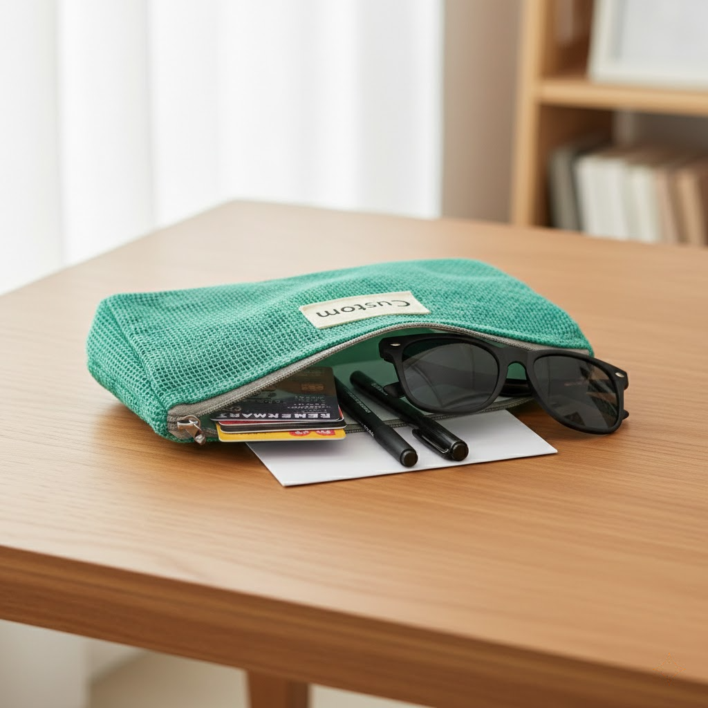 nbd eco friendly document tote – recycled fishing net mesh bag for laptops & work files