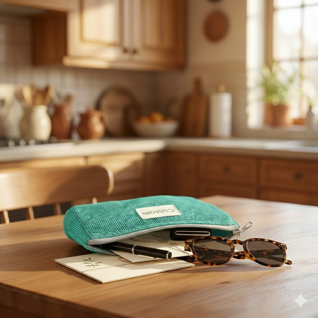 nbd eco friendly document tote – recycled fishing net mesh bag for laptops & work files