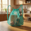 eco friendly foldable grocery tote | durable mesh design