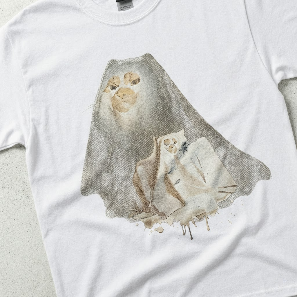 vintage ghost cat t shirt cute kittens in sheet costume retro distressed spooky season graphic tee vintage ghost cat t shirt cute kittens in sheet costume retro distressed spooky season graphic tee