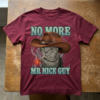 no more mr nice guy t shirt vintage cowboy cat smoking cigar graphic tee no more mr nice guy t shirt vintage cowboy cat smoking cigar graphic tee