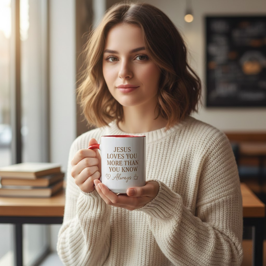 faith over fear christian mug – inspirational jesus coffee mug for daily encouragement (copy)