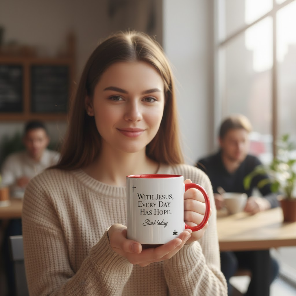 faith over fear christian mug – inspirational jesus coffee mug for daily encouragement (copy)