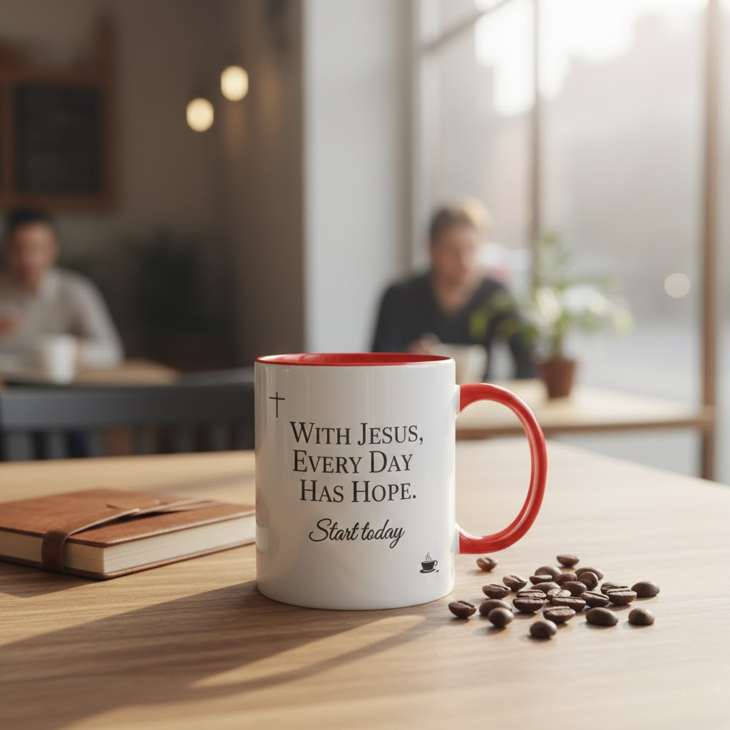 faith over fear christian mug – inspirational jesus coffee mug for daily encouragement (copy)