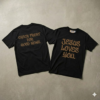 jesus loves you shirt, check front for good news, front and back print, christian streetwear tee, trendy religious gift, aesthetic faith apparel