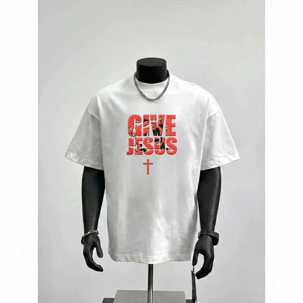 dark jesus cross t shirt, christian grunge streetwear, "let him give you a hand" graphic tee, edgy religious clothing, urban faith top (copy)