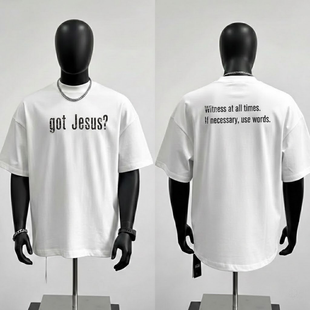 got jesus shirt, witness at all times, christian streetwear, evangelism t shirt, funny religious gift, faith based apparel for men