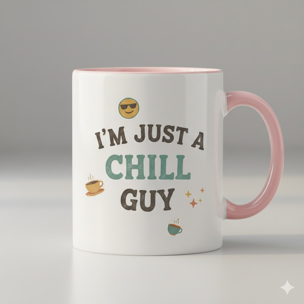 i’m just a chill guy funny chill vibe mug (copy)
