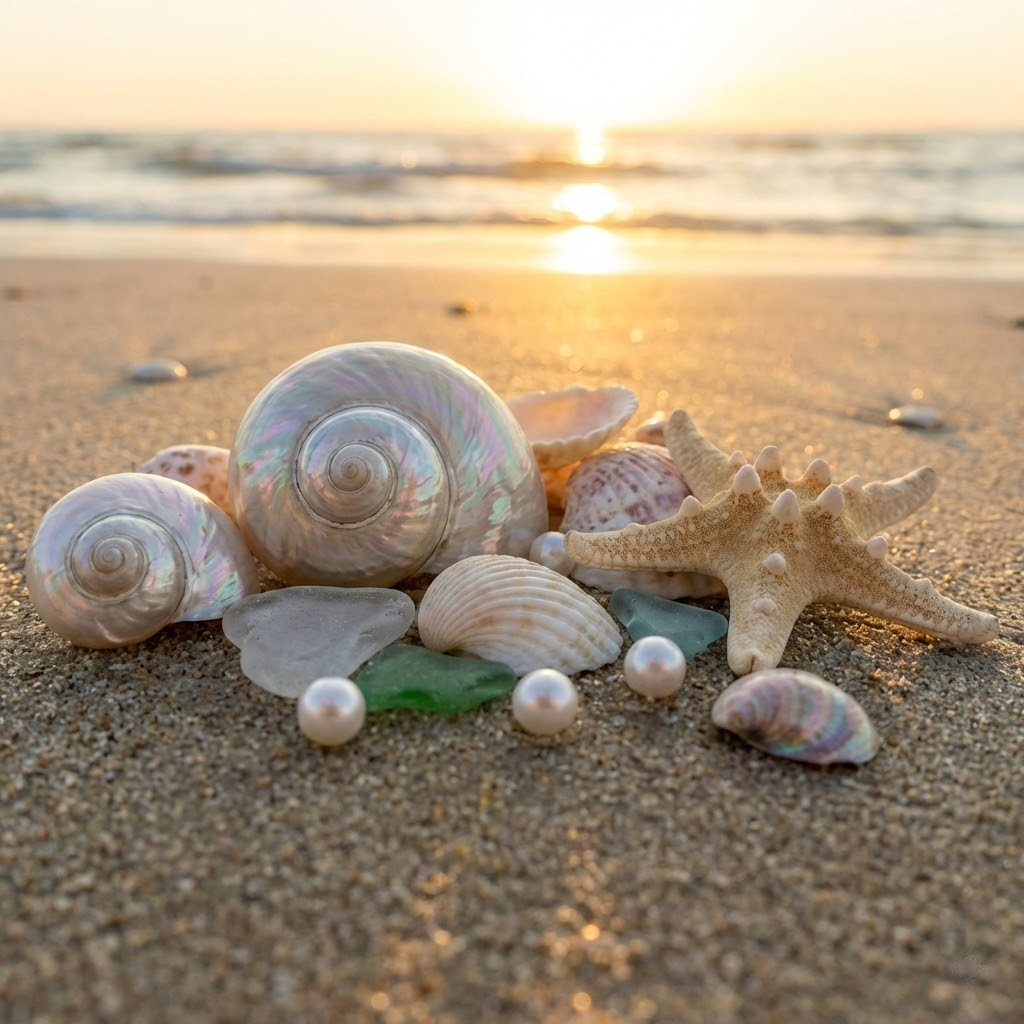 handmade seashell claw clip 5 prong medium hair jaw clip for women