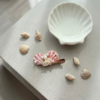 handmade seashell hair clip – coastal style
