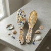 pearl seashell comb – handmade coastal elegance