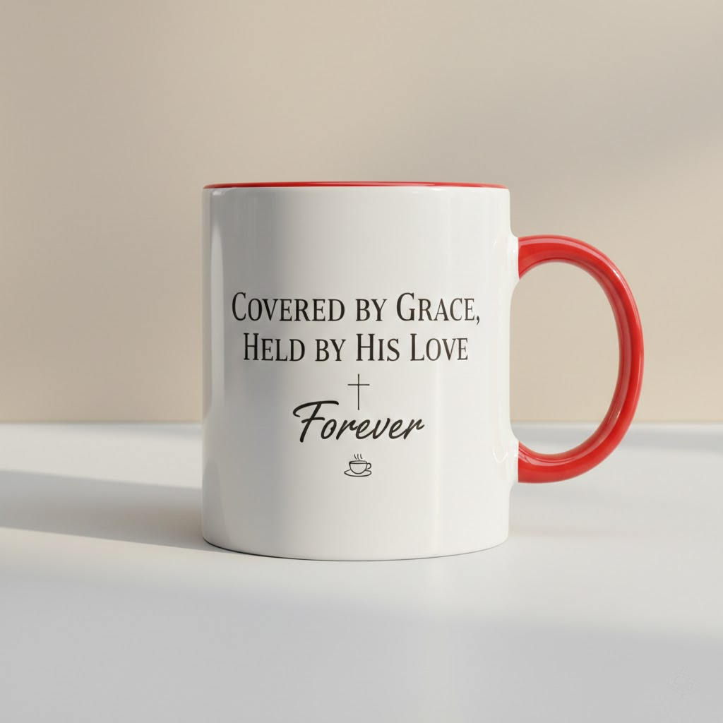 jesus first christian coffee mug – minimal faith mug with cross design (copy)