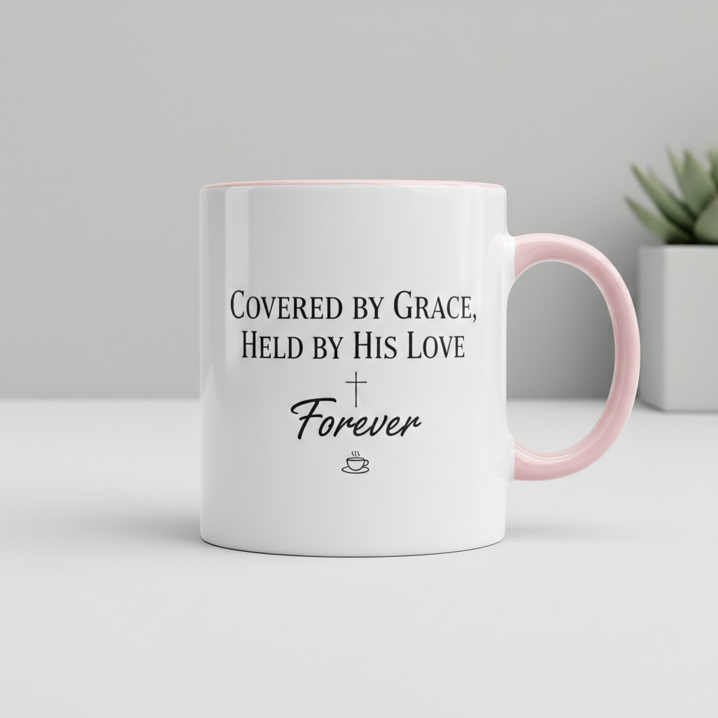 jesus first christian coffee mug – minimal faith mug with cross design (copy)
