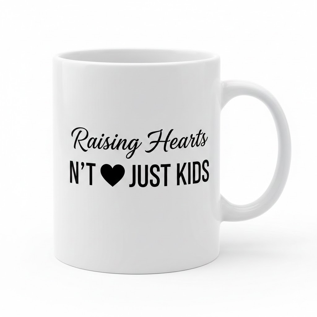 powered by love & coffee mug – cute white mug for mom (copy)