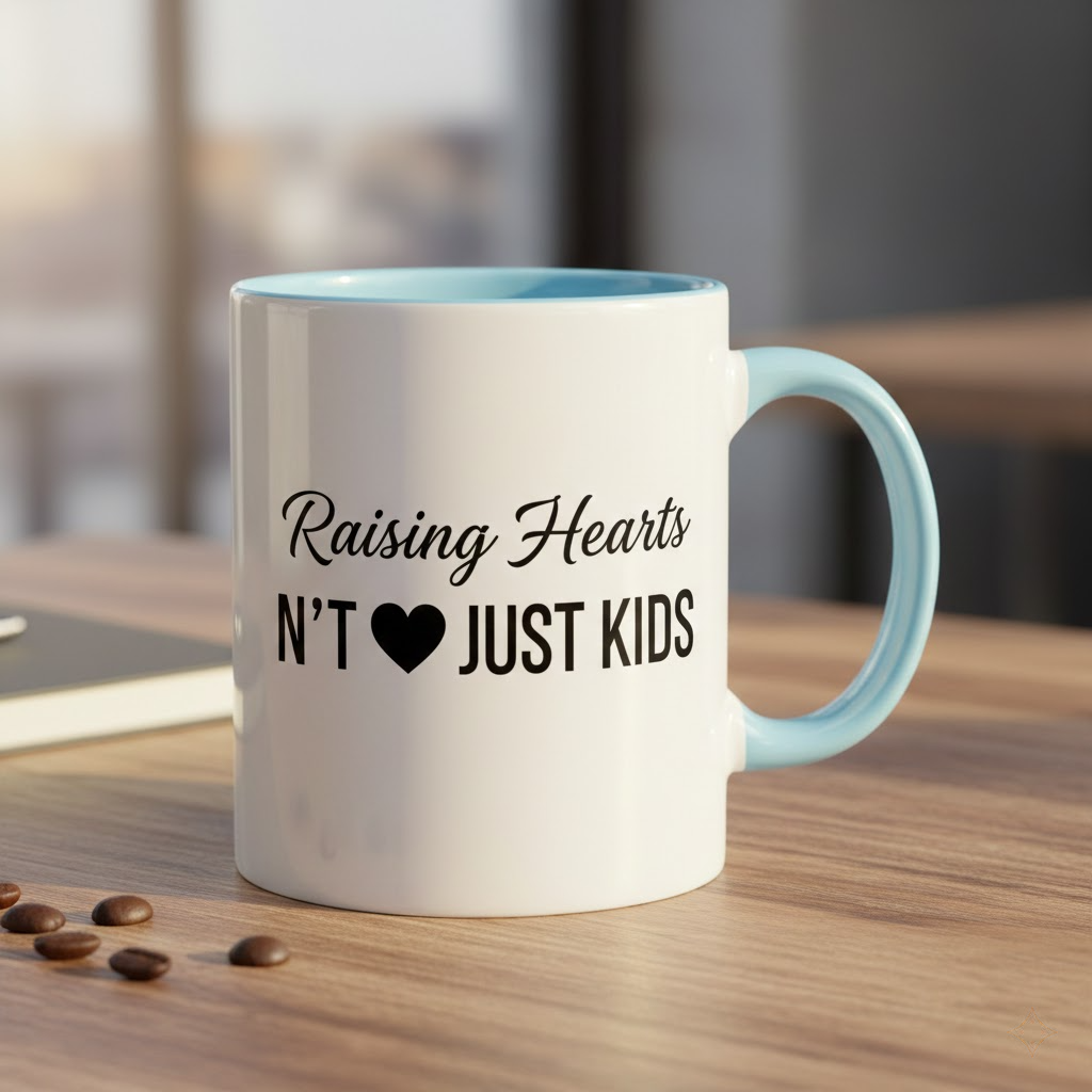 raising hearts not just kids mug – meaningful mom gift