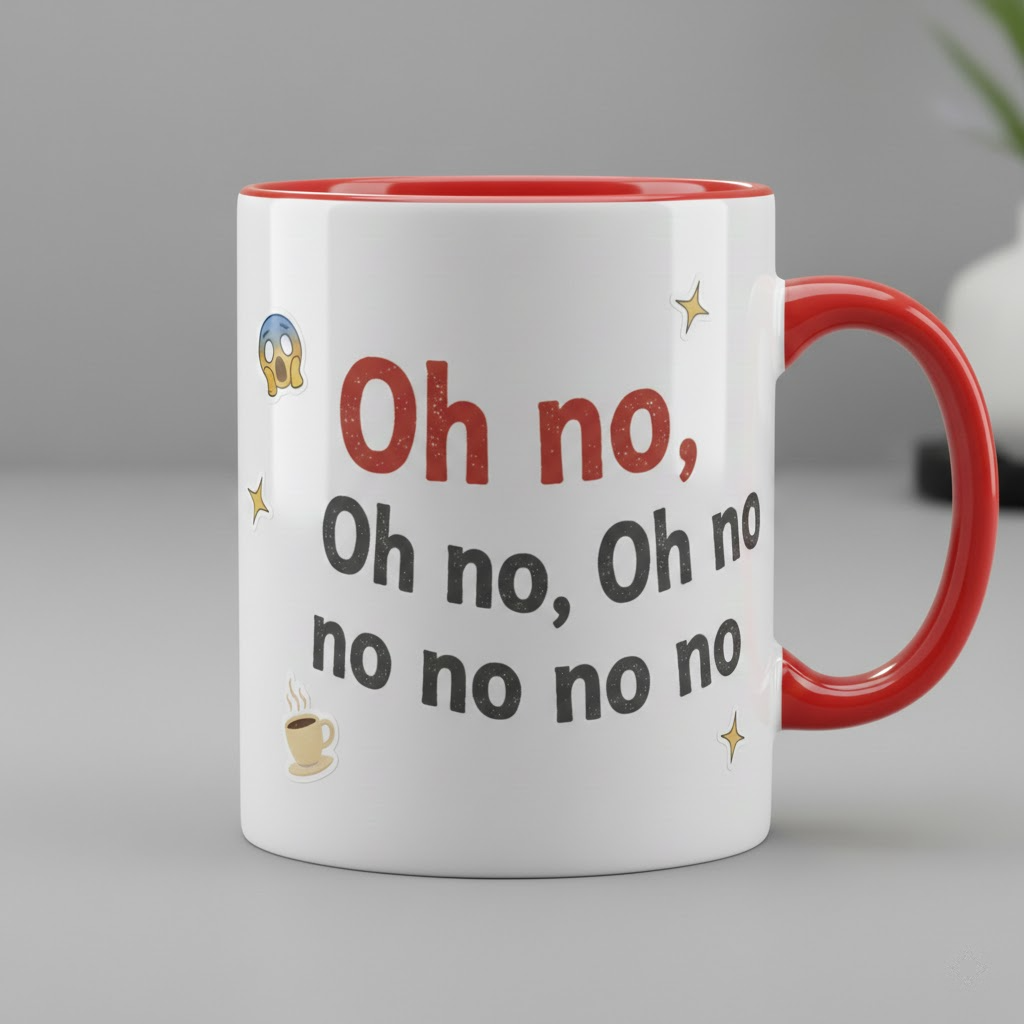oh no oh no viral tiktok meme ceramic mug