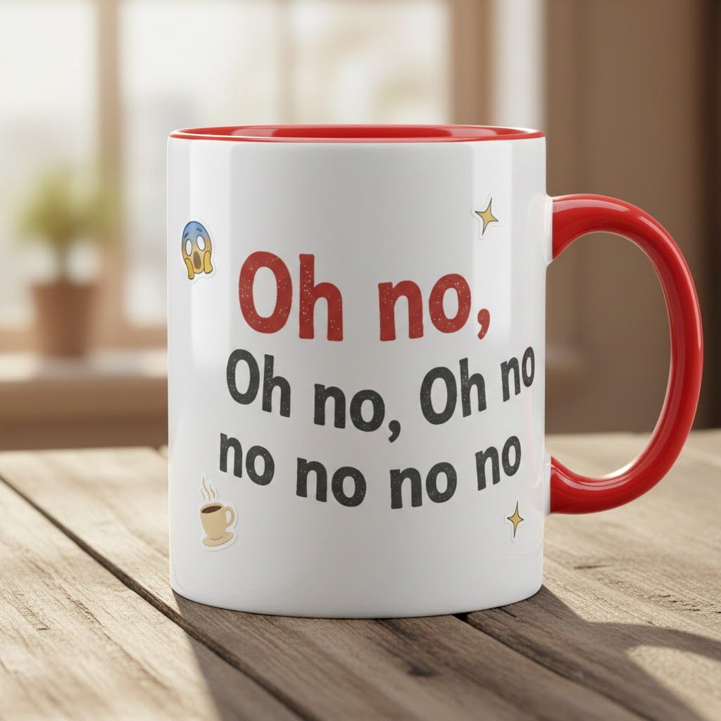 oh no oh no viral tiktok meme ceramic mug