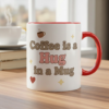 coffee is a hug in a mug cozy mug, funny mug