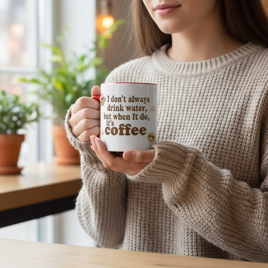 i don’t always drink water, but when i do, it’s coffee mug, quote mug