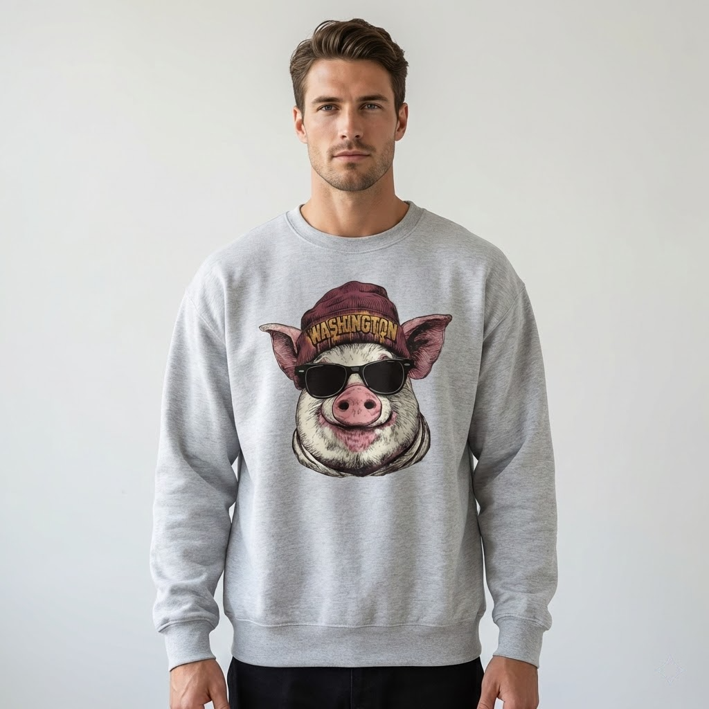 kansas city cool wolf vintage football fan apparel retro mascot design (copy)