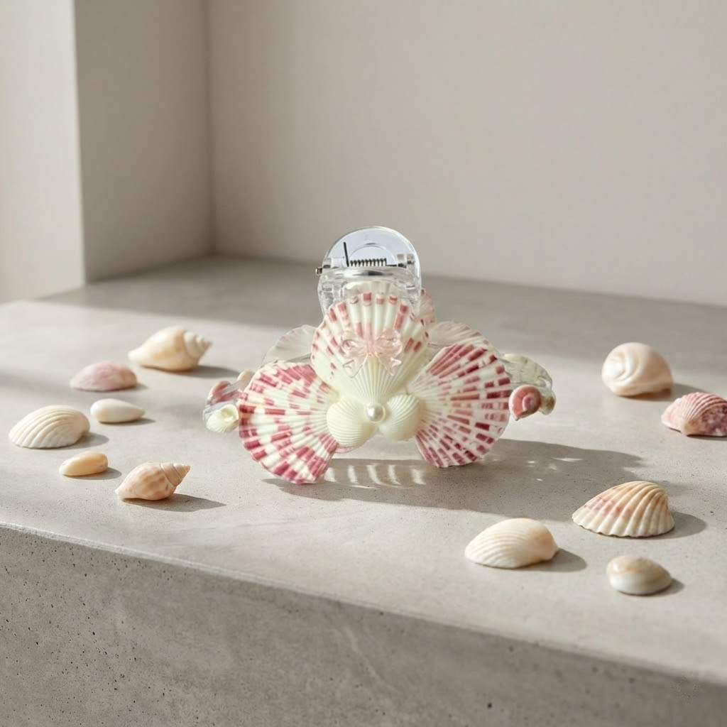 handcrafted seashell double claw – elegant hair accessory handcrafted seashell double claw – elegant hair accessory