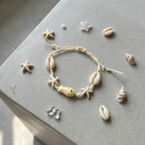 handmade shell & starfish bracelet – beach vibes jewelry