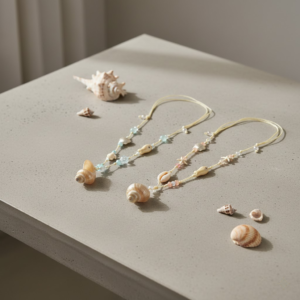 mother of pearl shell necklace – elegant coastal glow