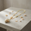 mother of pearl shell necklace – elegant coastal glow
