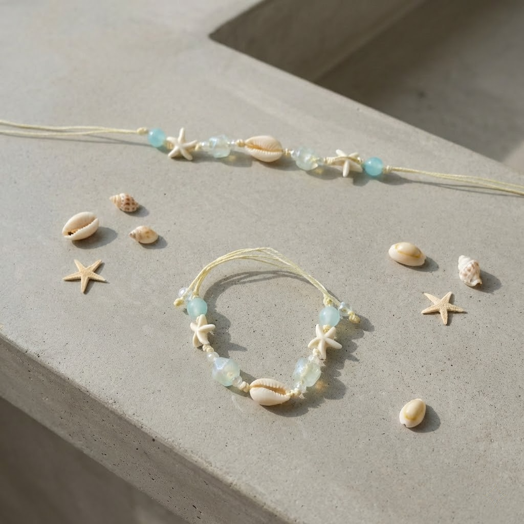 seashell bracelet – handmade coastal jewelry