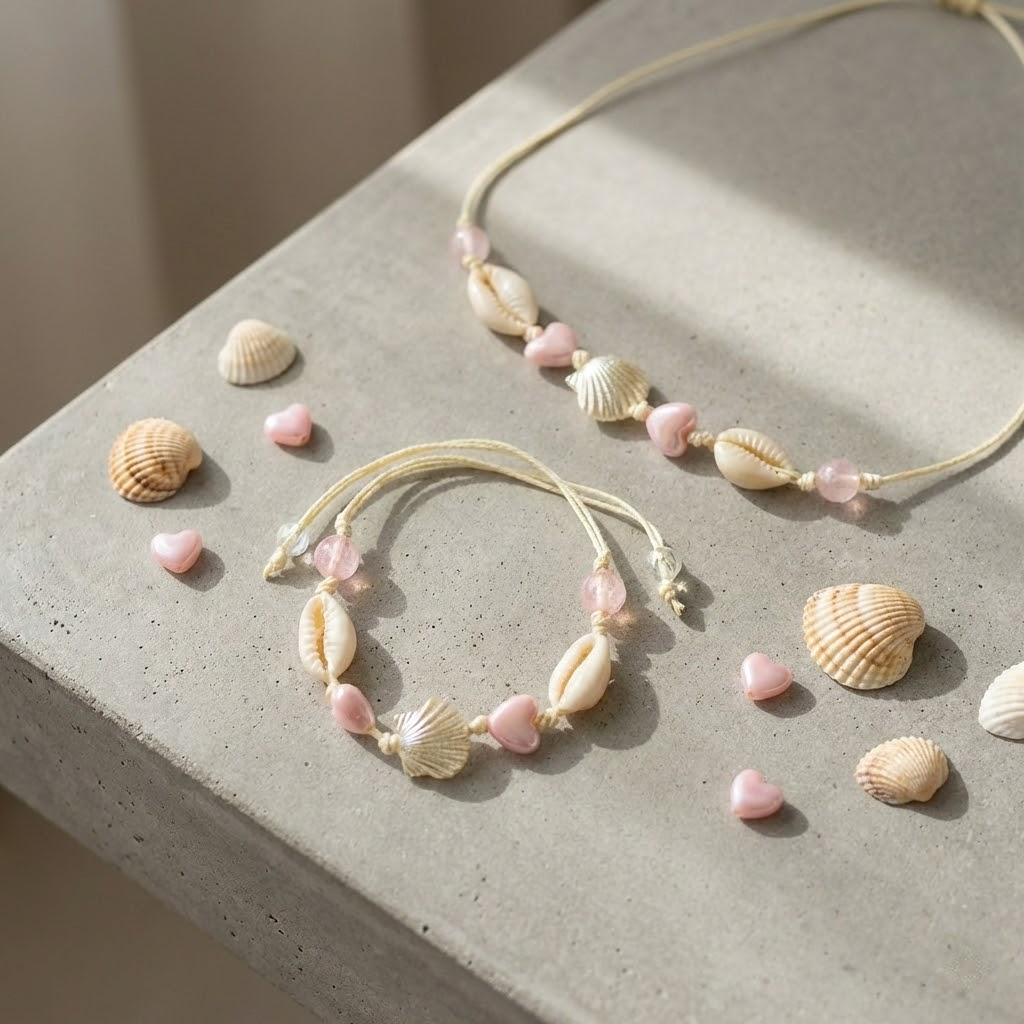 seashell bracelet – handmade coastal jewelry