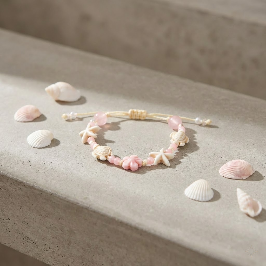 seashell bracelet – handmade coastal jewelry
