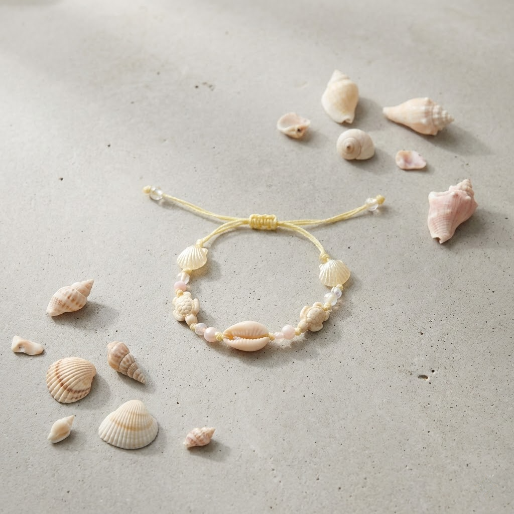 seashell bracelet – handmade coastal jewelry