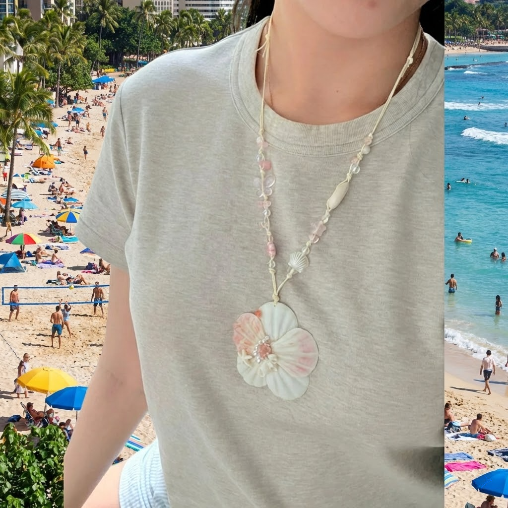 handmade shell & starfish bracelet – beach vibes jewelry (copy)