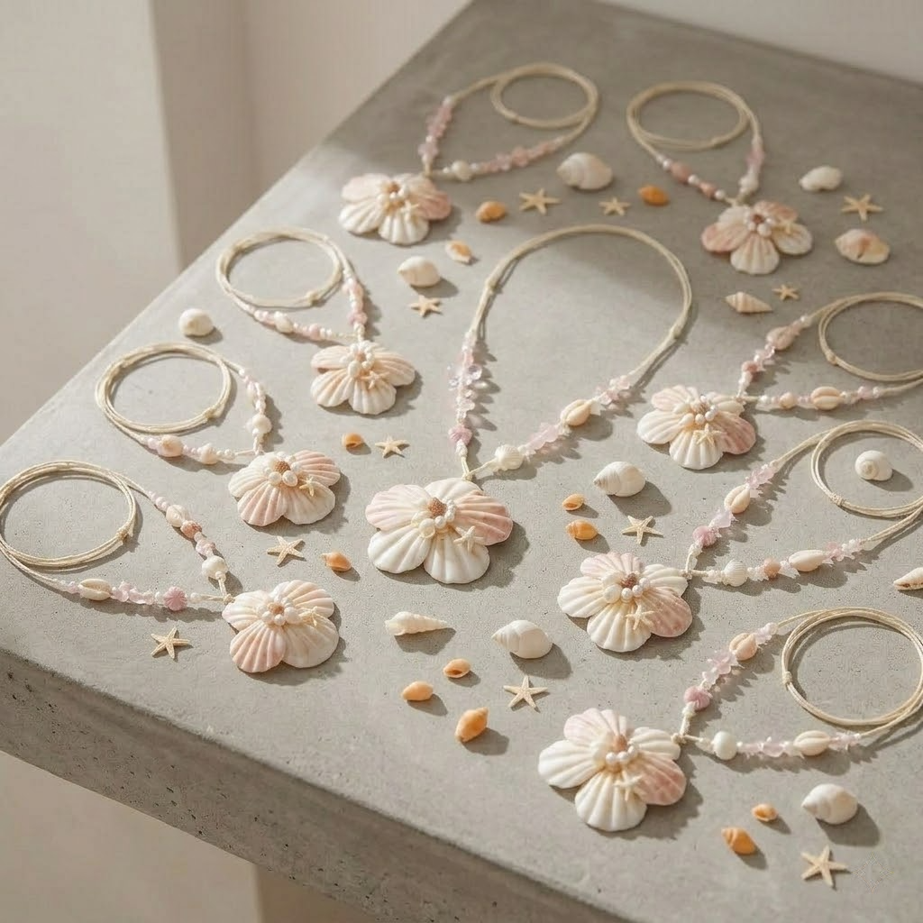 handmade shell & starfish bracelet – beach vibes jewelry (copy)