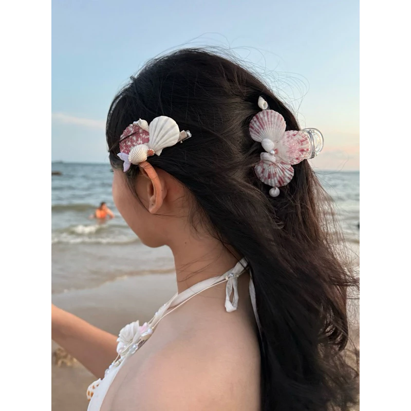 handcrafted seashell double claw – elegant hair accessory handcrafted seashell double claw – elegant hair accessory