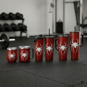 Spider Men Tumbler - Cup Coffee and Sports - Travel