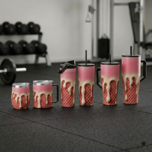 Ice Cream Tumbler - Cup Coffee and Sports