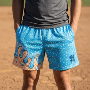 ice cream youth shorts – trendy summer graphic shorts for kids