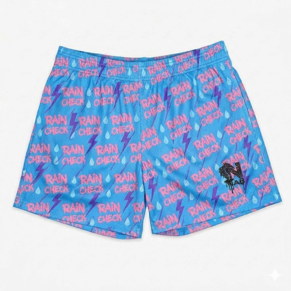 delay pause youth shorts – trendy summer baseball graphic shorts for kids