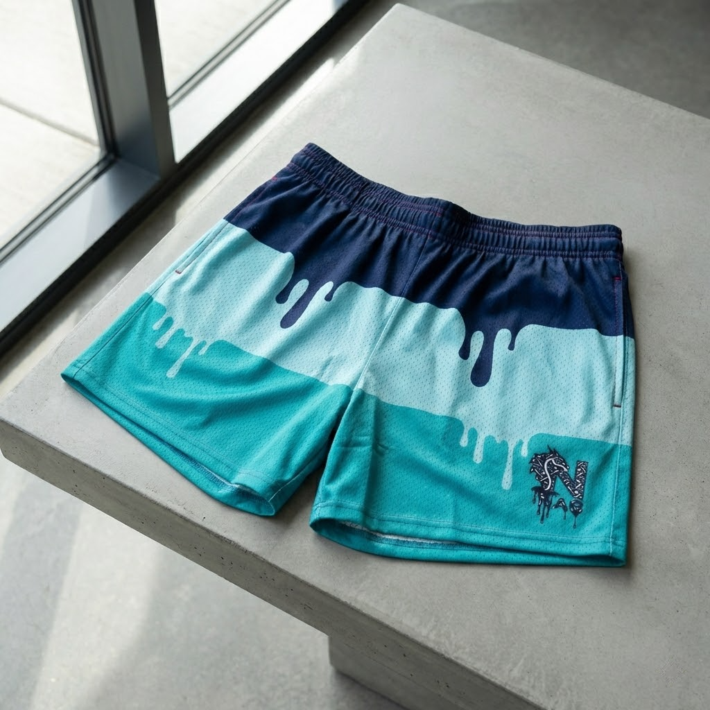 delay pause youth shorts – trendy summer baseball graphic shorts for kids (copy)