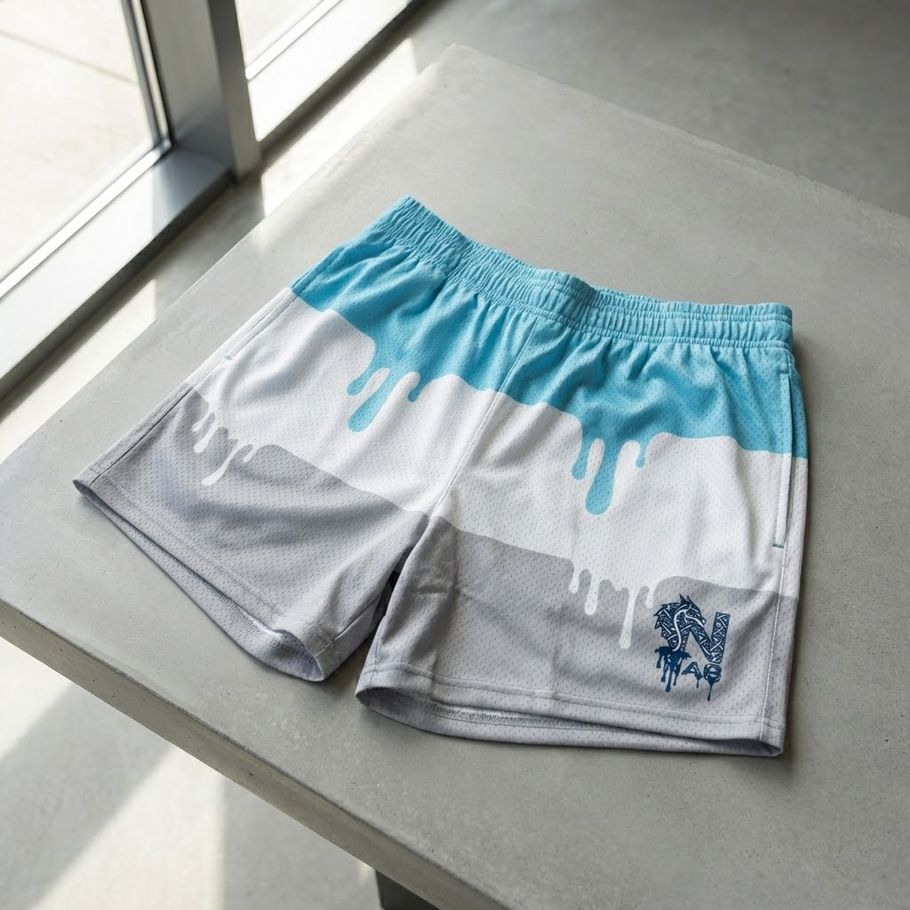 delay pause youth shorts – trendy summer baseball graphic shorts for kids (copy)