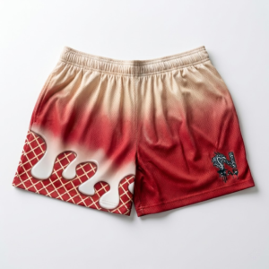 melting ice cream youth shorts – trendy summer baseball graphic shorts for kids