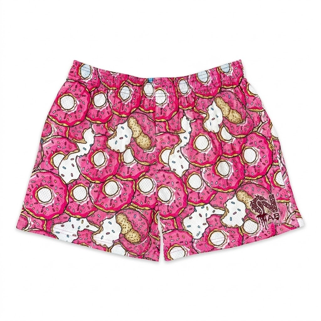 ice cream youth shorts – trendy summer graphic shorts for kids (copy)