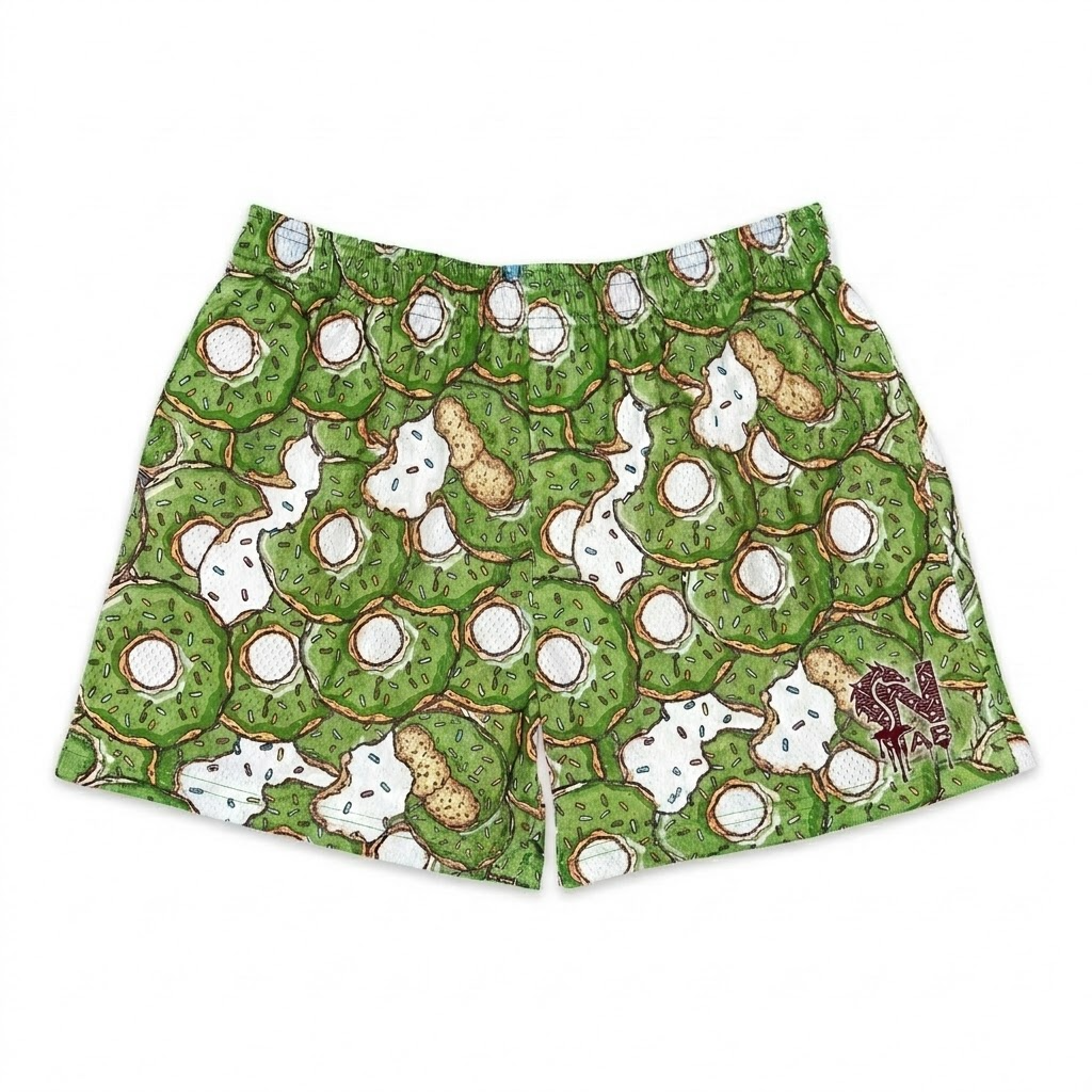 ice cream youth shorts – trendy summer graphic shorts for kids (copy)