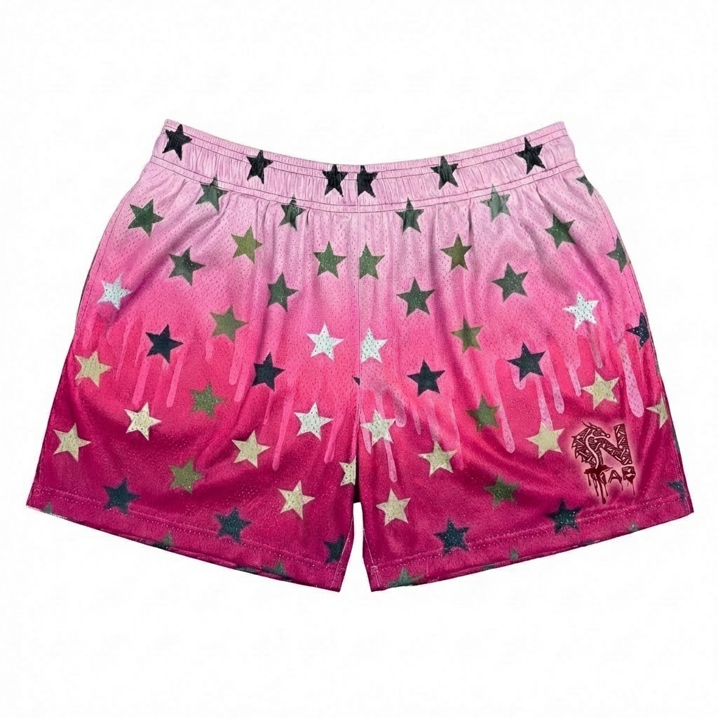 star youth shorts – trendy summer graphic shorts for kids