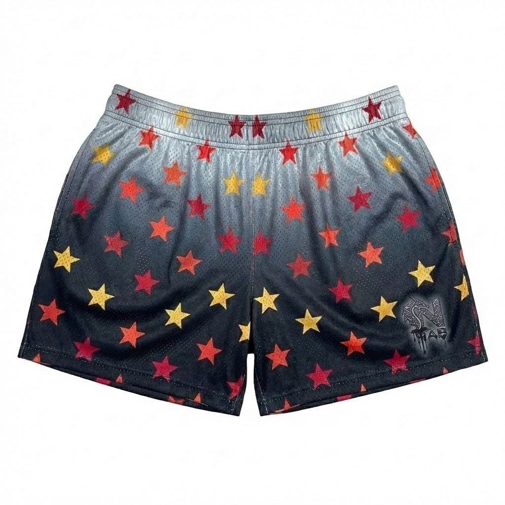 star youth shorts – trendy summer baseball graphic shorts for kids