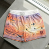 star youth shorts – trendy summer baseball graphic shorts for kids