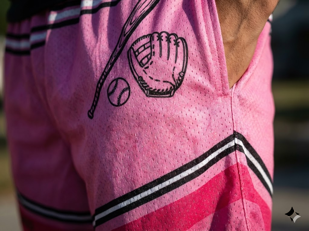 pencil youth shorts – trendy summer baseball graphic shorts for kids